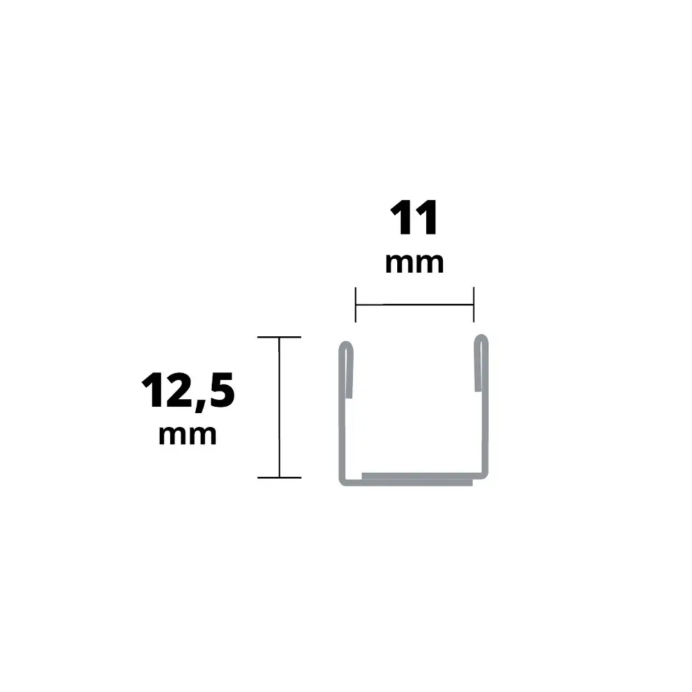 Profil inox inserție Sticlă [3]