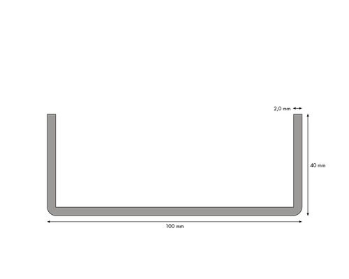 Profil Pentru Montajul Usilor UA 100 x 3000 x 2 mm [2]