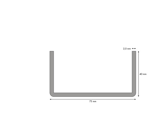 Profil Pentru Montajul Usilor UA 75 x 3000 x 2 mm [2]