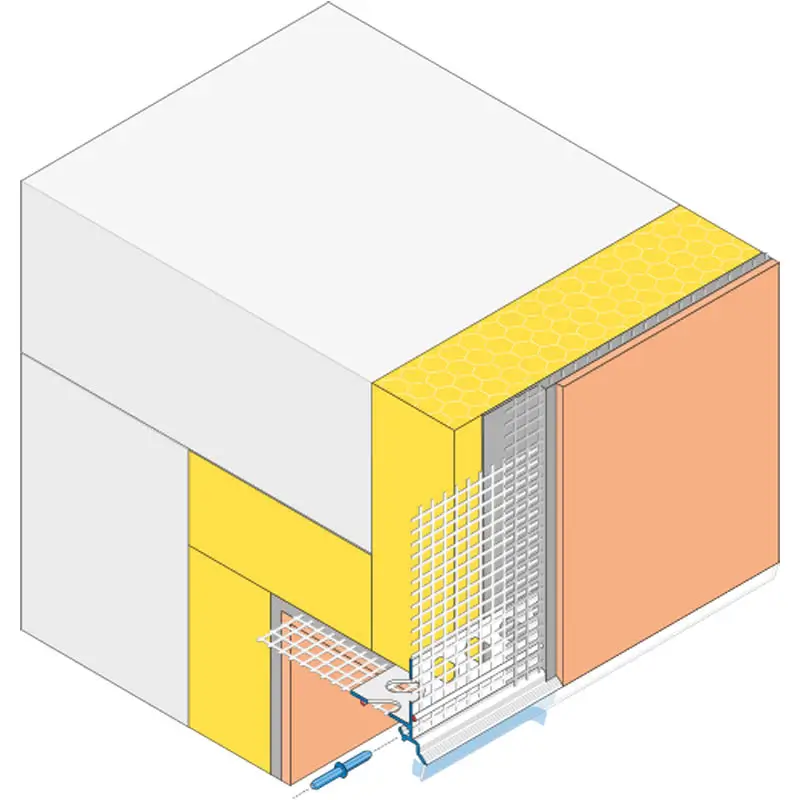 Profil Picurător Cu Lăcrimar Transparent Utilizat la Fereastră Balcon Soclu DROP-TEX-TRE 2m [3]