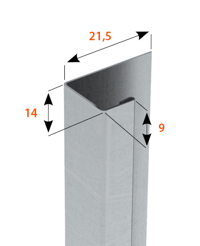 Profil U Lis Goppinger Zn pentru Cant Plăci Gips-Carton 12.5mm 2.5m [2]