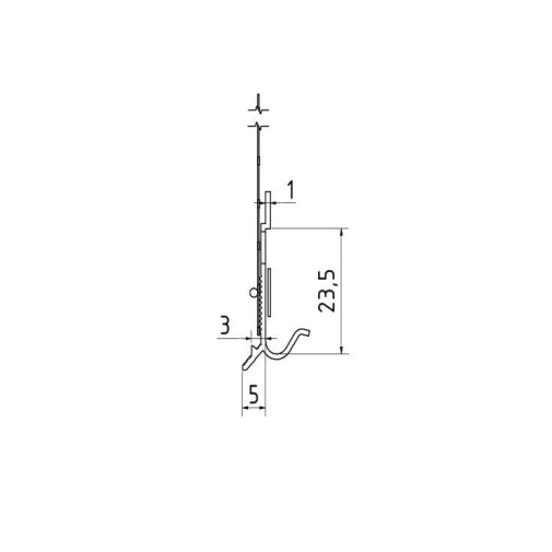 Picurător PVC Pentru Profilul de Soclu din Aluminiu Sockelschienen AufsteckProfil G05 2m [5]