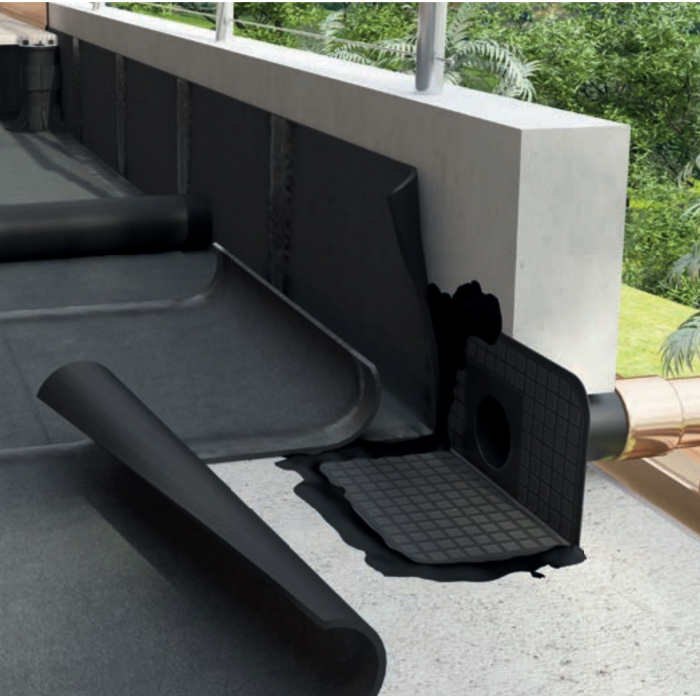 Scurgere pentru Terase si Balcoane Culoare Negru L 500mm D 110mm [3]