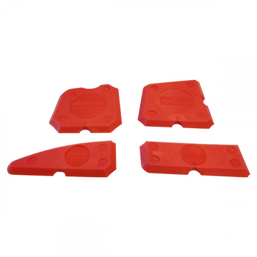 Set 4 Spatule Silicon Pentru Netezire Rosturi Acoperite cu Izolanti si Masticuri SPATULAS [2]