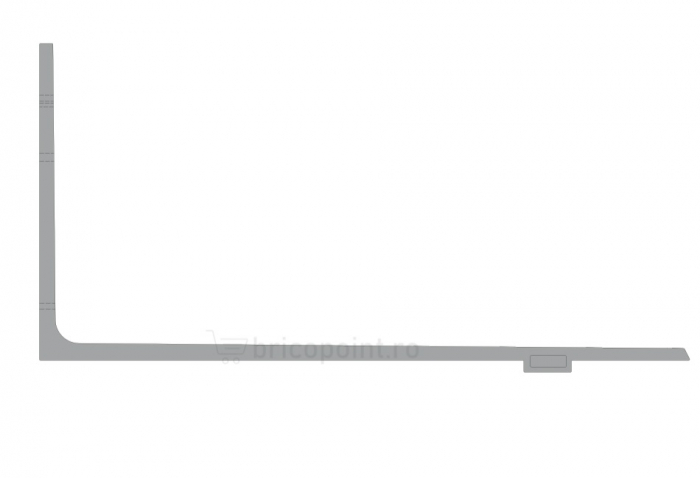 Sina Profil Soclu Rigida din PVC, 2m [2]