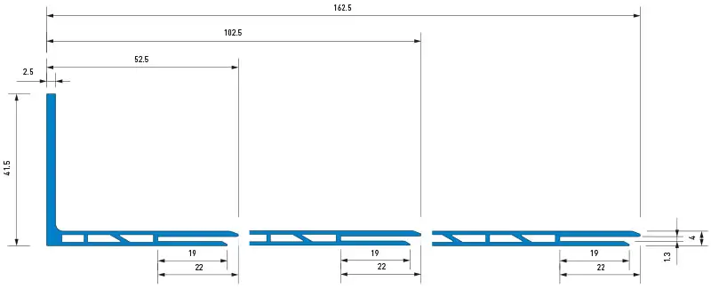 Șină Profil Soclu Rigidă din PVC Z FOAM Z25 16cm, 2m [4]