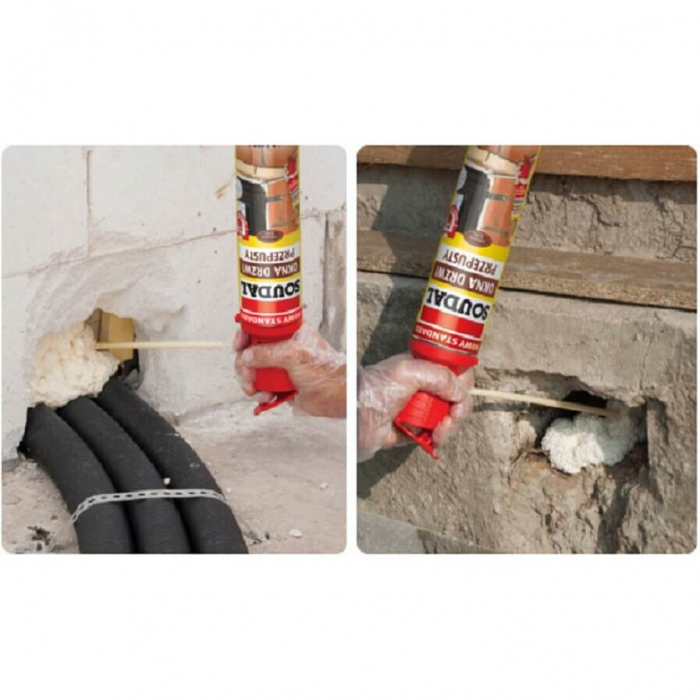 Spumă Poliuretanică Montaj Uși Ferestre Genius Gun 750mL [3]