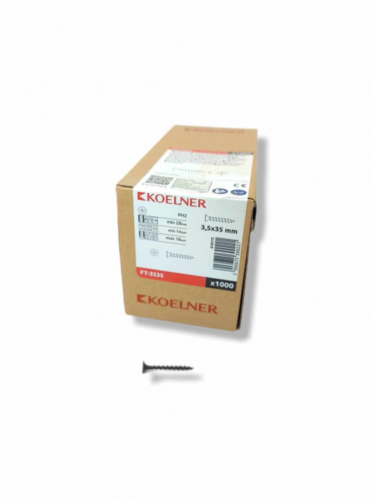Șurub Autofiletant Pentru Fixare pe Suport din Lemn 3.5 x 35mm [5]