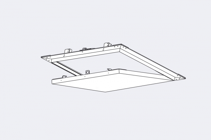 Usita Trapa Vizitare din Aluminiu + Gips Carton Pentru Tavan si Perete 12.5mm [4]
