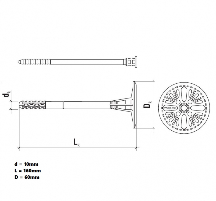 Wkret-Met LTX-10 Diblu Pentru Fixari Polistiren in Beton, Caramida si BCA [3]