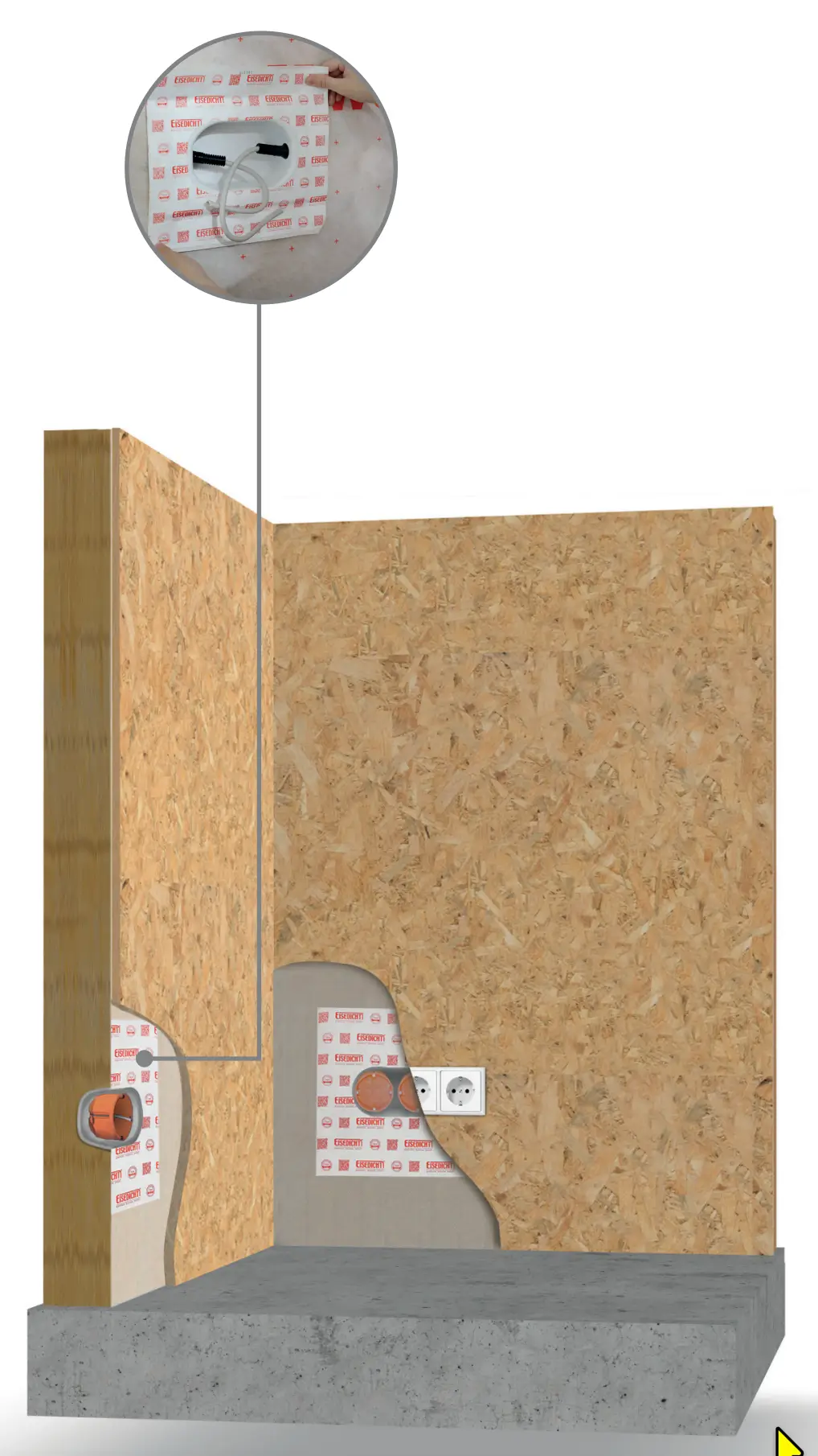 Accesoriu Montaj Etanș La instalații Electrice SocketSEAL 3 x 450x320 mm [2]