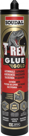 Adezivi și Etanșanți - Adeziv de Montaj Flexibil cu Uscare Rapida T-Rex Glue Extreme Power 290 mL