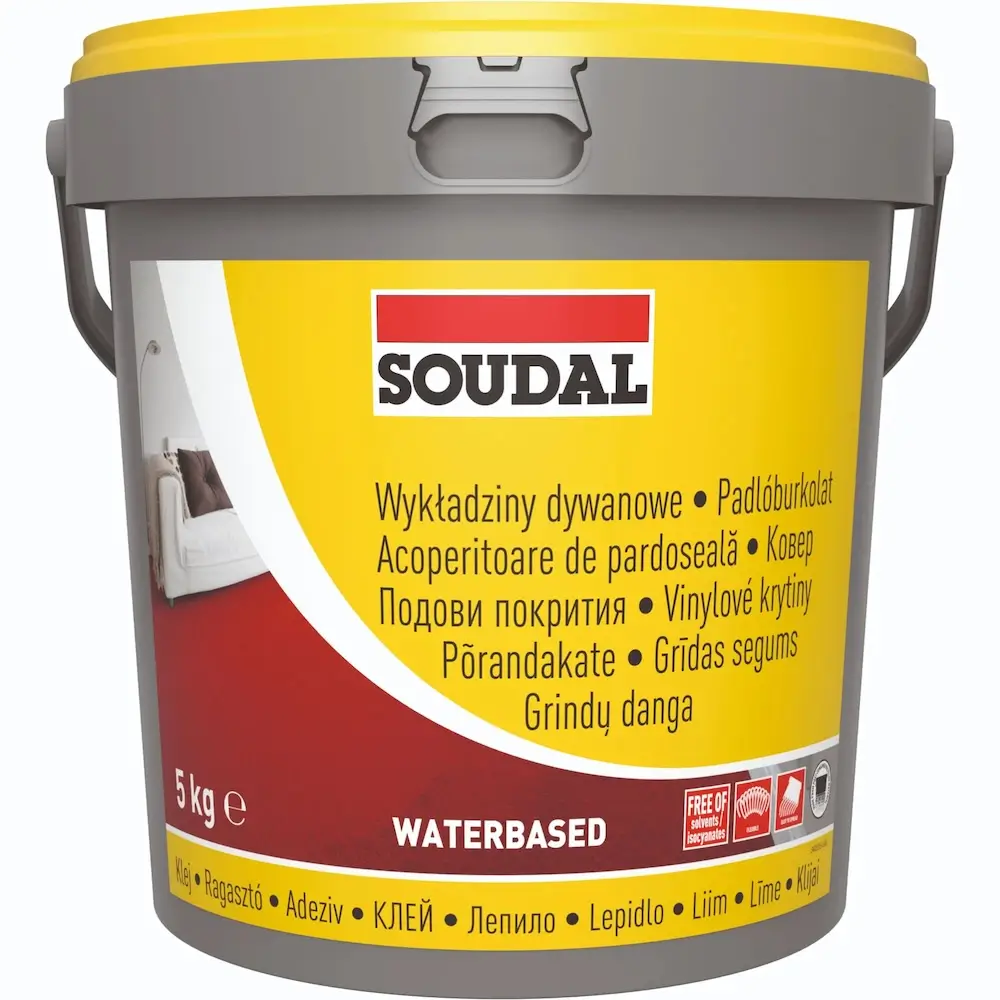 Adezivi Acoperiri Elastice și Textile - Adeziv pentru Mocheta si Linoleum, Soudal 26A, 5kg