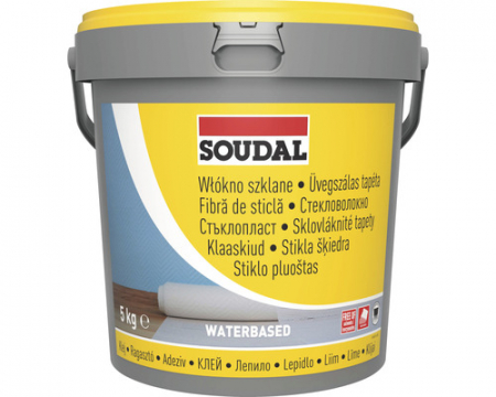 Adezivi Acoperiri Elastice și Textile - Adeziv Pentru Tapet și Fibră de Sticlă Soudal GLASS FIBRE & NON-WOVEN WALLPAPER 29A 5kg