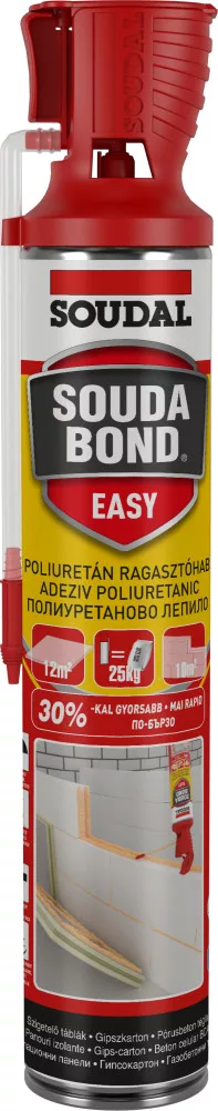 Adezivi Termoizolații - Adeziv Poliuretanic SoudaBond Easy  [Aplicare cu Pai], 750mL