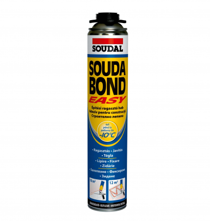 Adezivi Termoizolații - Adeziv Poliuretanic Iarna SoudaBond Easy [Aplicare cu Pistol], 750 mL