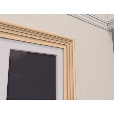Ancadrament Fereastra pentru Exterior din Polistiren Expandat Laminat cu Rasina FP103, H 180 x L 80 mm, Lungime 2 m [3]