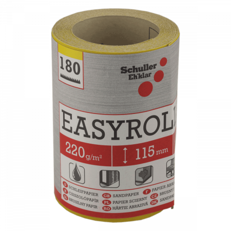 Șlefuire și Lustruire - Banda Abraziva Smirghel EasyRoll Pro, Granulatie 180, 115mm x 4.5m