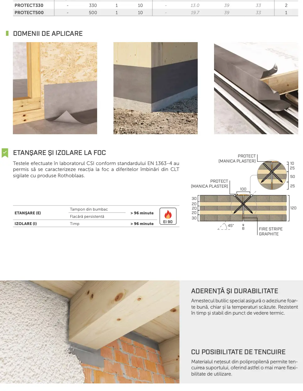 Bandă Etanșare Butilică Autoadezivă Tencuibilă PROTECT 330mm 10m [2]