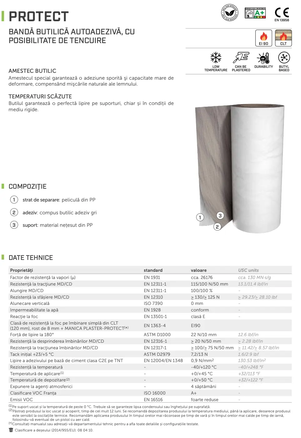 Bandă Etanșare Butilică Autoadezivă Tencuibilă PROTECT 330mm 10m [1]