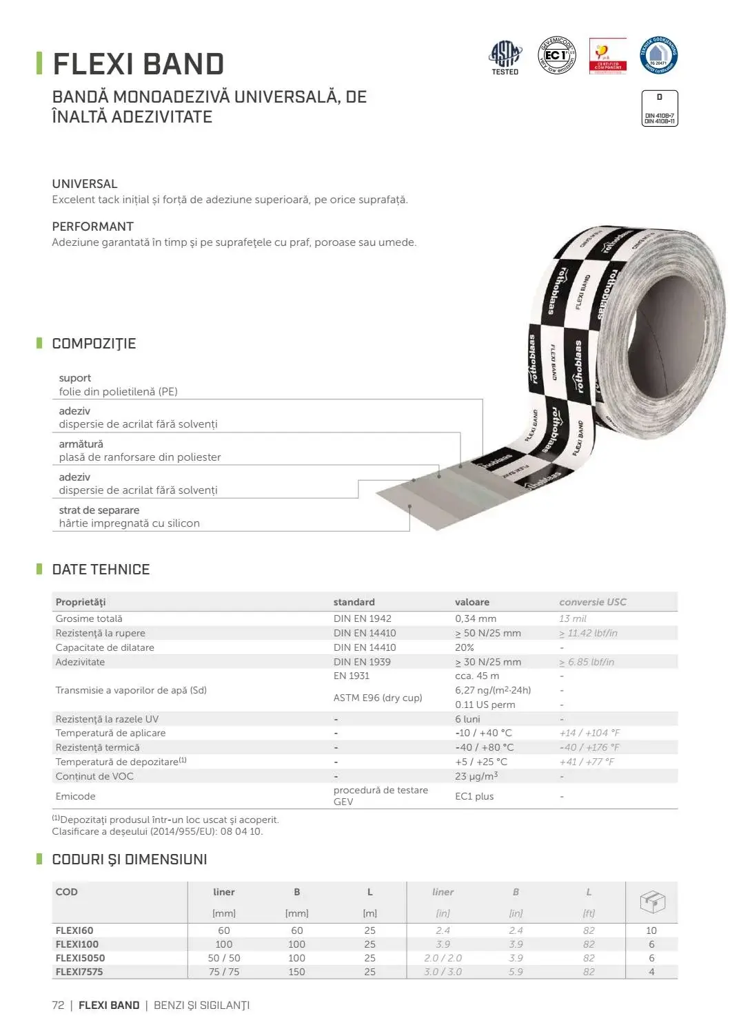 Bandă Etanșare FLEXI BAND 50/50 mm x 25m [3]
