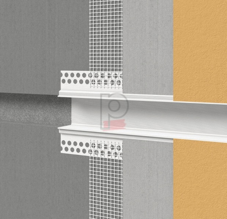Bossenprofil Profil Nut pentru Realizare de Bosaje pe Fațadă 50mm x 2.5m [1]