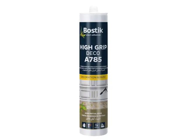 Plinte - Adeziv Acrilic Pentru îmbinare si Lipire Baghete Bostik A785 High Grip Deco 300mL