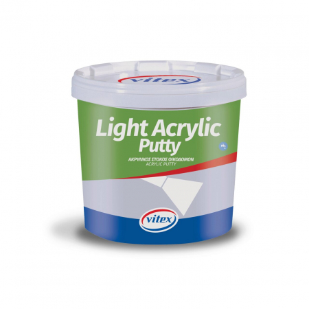 Lacuri, Baițuri, Produse de Pregătit și Tratat Suprafețe - Chit Acrilic Usor pentru interior Gata Preparat Alb Light Acrylic Putty 750mL