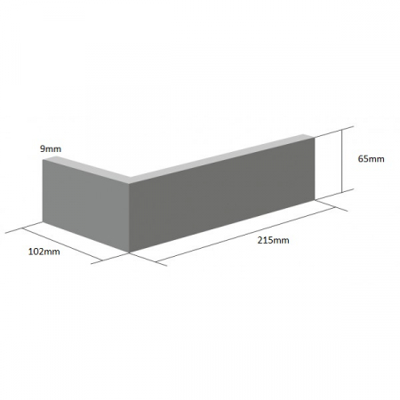 Placaj Klinker - Coltar Ceramic Klinker Armis Night Black 215/102 x 65 x 9mm