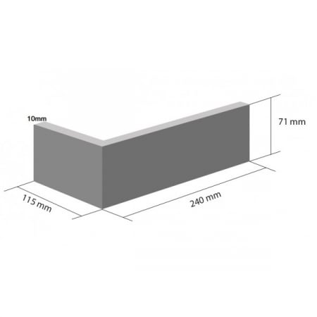 Coltar Ceramic Klinker HF20 Monastic Cellar / Monastic 115/240 x 71 x 10mm [1]