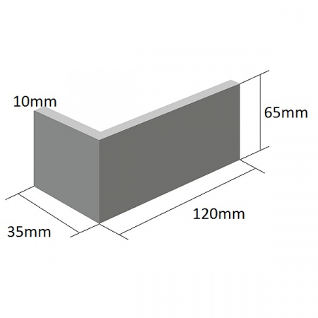 Coltar Ceramic Klinker 02 Brown Glazed / Maro Glazurat 120/35 x 65 x 10mm [1]