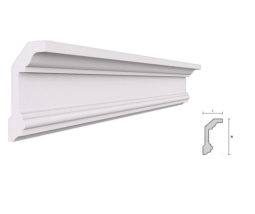 Cornișe - Cornisa BC29 din Polistiren Extrudat, dimensiune 100x55x2000mm