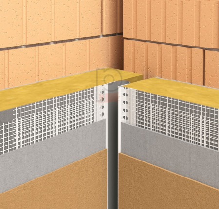Element de Rost de Dilatatie Colt DehnfugenProfil Corner V grey 2.5m [1]