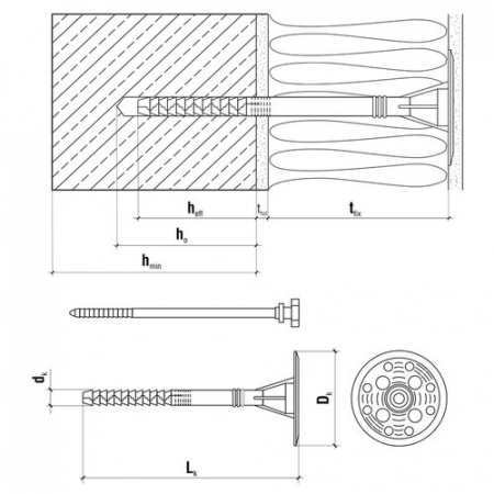 Wkret-Met LFN-10 Diblu Pentru Fixari Polistiren in Beton, Caramida si BCA 10 X 300mm [1]