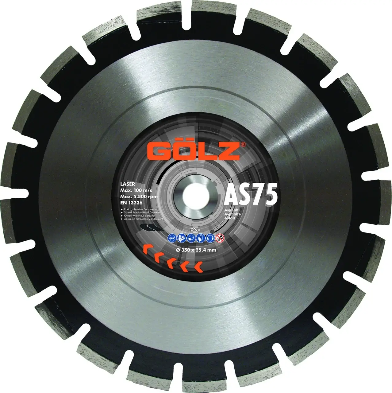 Scule - Disc Diamantat Premium Pentru Tăiere Asfalt AS75 diametru 350mm