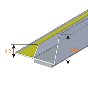 Profile Conexiune Ferestre, Uși, Rulouri - Einfassprofil mit Schaumklebeband - Element Cant Pentru Gips-Carton 12.5mm