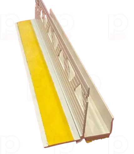 Termoizolații - Element Cant Gips-Carton Gletuibil cu Bandă Adezivă și Lamelă Einfassprofil mit Schaumklebeband 12.5mm 2.5m