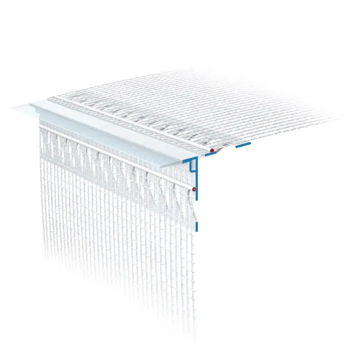Profile Conexiune Ferestre, Uși, Rulouri - Element Conexiune Glaf W43 FEBA-DUO-TEX 2m