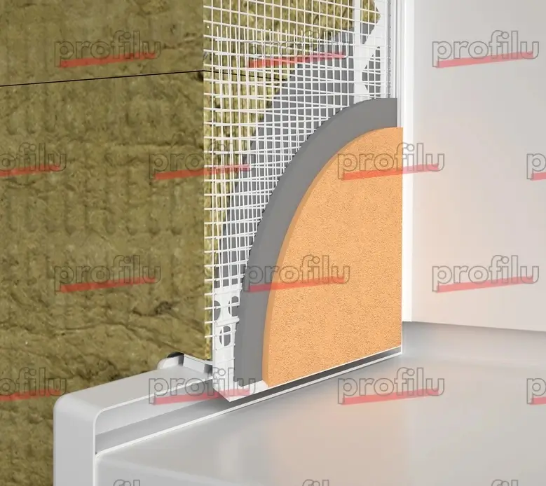 Element Conexiune Laterala Glaf FensterbankAnschlussProfil SP Flex 2m [1]