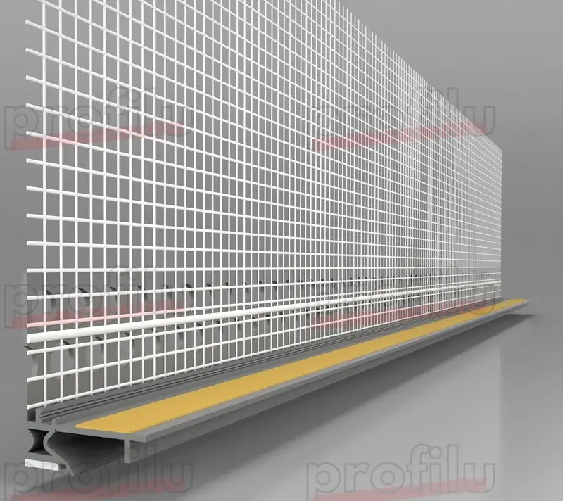 Termoizolații - Element Conexiune Tâmplărie cu Lamelă GRi îNCHIS Anputzleiste ADAPT 2 Schutzlippe aus Weich-PVC LS 2D 6mm 2.6m