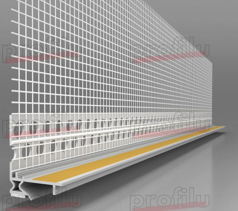 Termoizolații - Element Conexiune Tâmplărie cu Lamelă GRi DESCHIS Anputzleiste ADAPT 2 Schutzlippe aus Weich-PVC LS 2D 6mm 2.6m