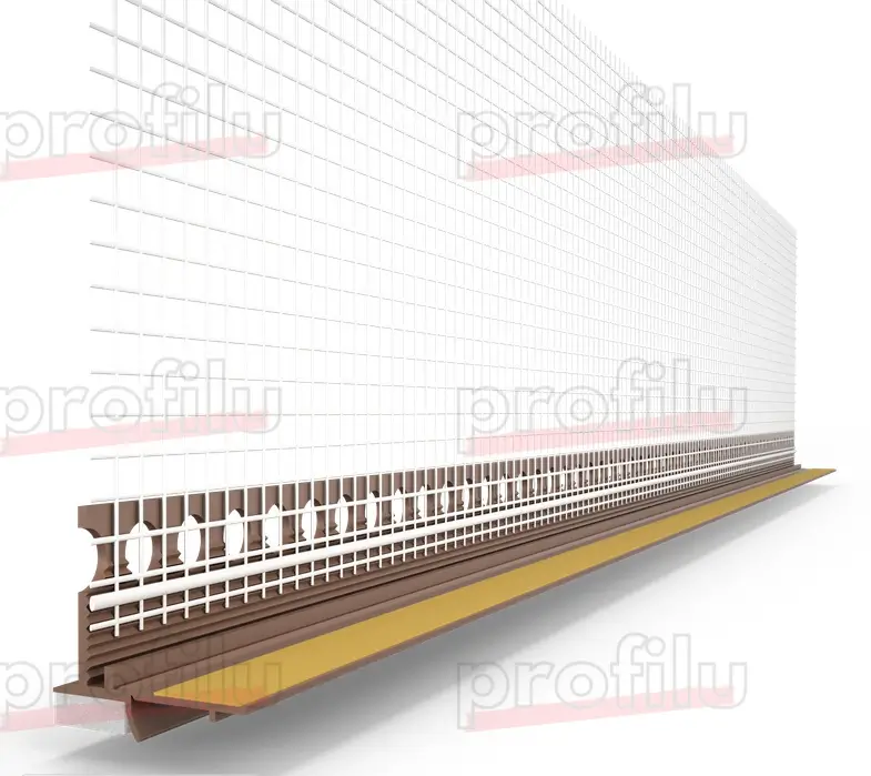 Profile Conexiune Ferestre, Uși, Rulouri - Element de Legătură Uși și Ferestre Anputzleiste UL Maro RAL8024 2.4m