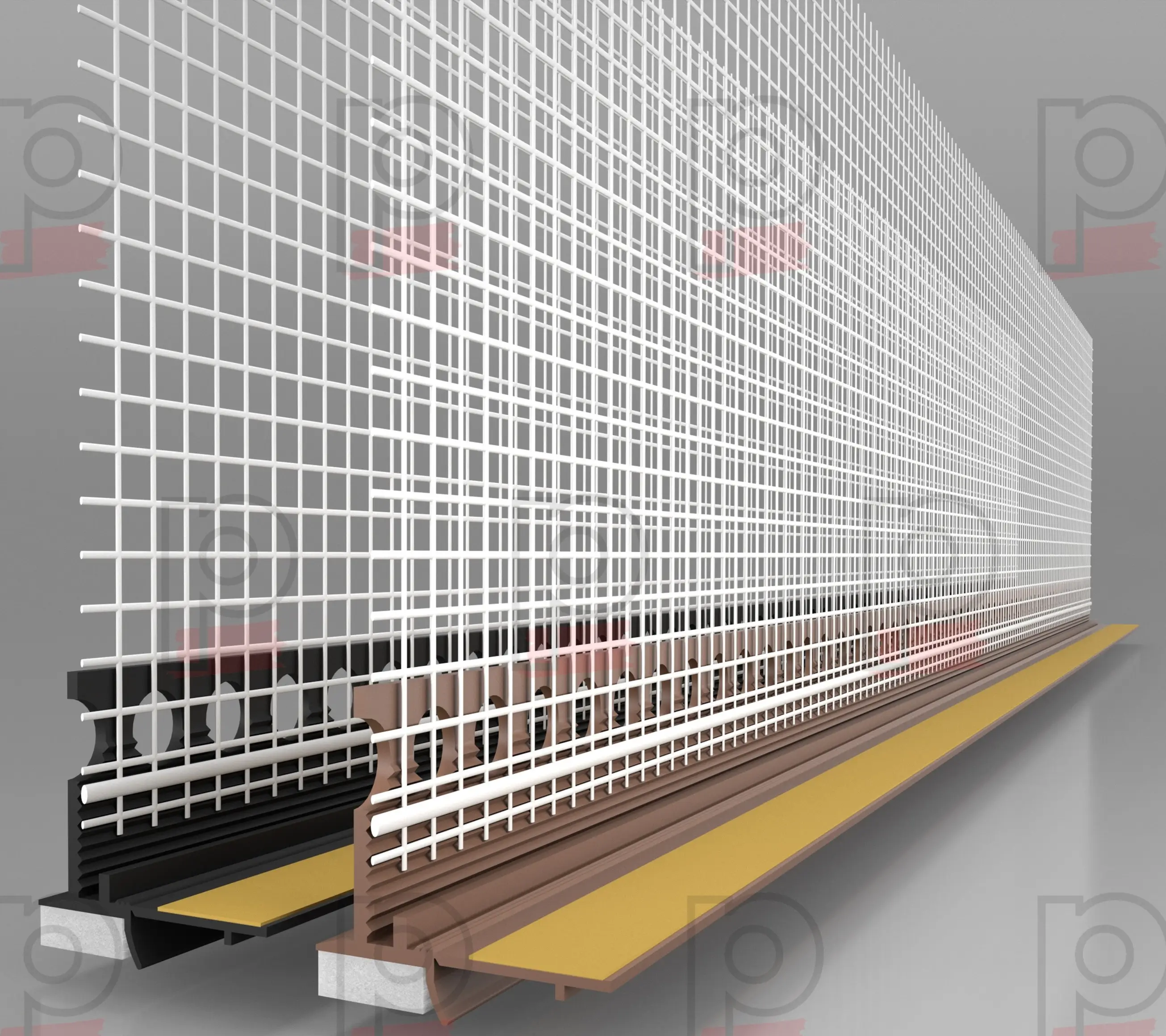 Profile Conexiune Ferestre, Uși, Rulouri - Element de Legătură Uși și Ferestre Anputzleiste UL RAL8024 2.4m