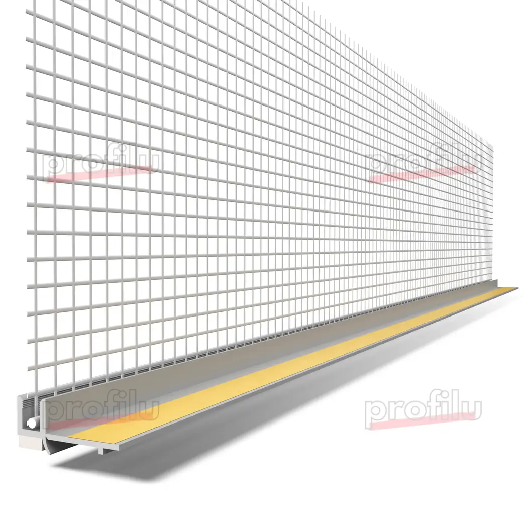 Profile Conexiune Ferestre, Uși, Rulouri - Element de Legătură Uși și Ferestre cu Lamelă Anputzleiste L Gri Deschis RAL 7047 6mm 2.4m