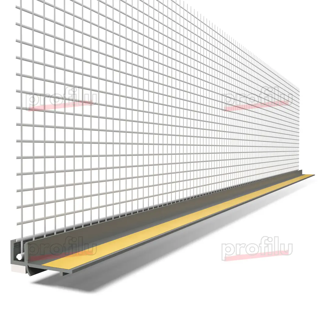 Profile Conexiune Ferestre, Uși, Rulouri - Element de Legătură Uși și Ferestre cu Lamelă Anputzleiste L Gri RAL 7005 6mm 2.4m