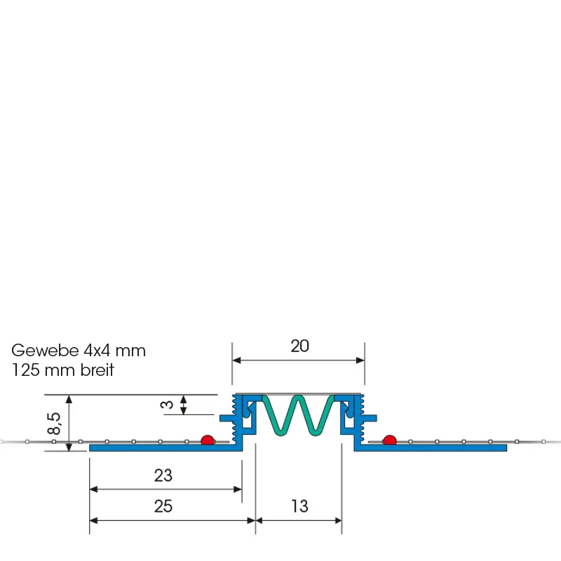 Element de Rost de Dilatație Universal W56 Dehnfugenprofil MOVI 2m [4]