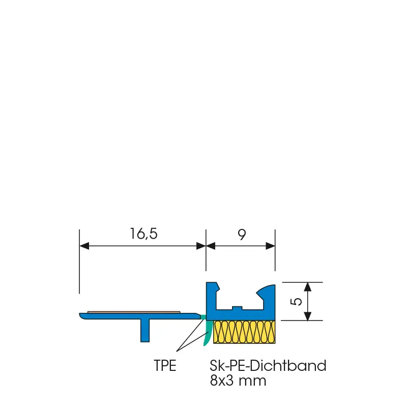 Element Etanșare Tâmplărie Pentru Tencuieli Anputzleiste A11 MiNi-plus Alb 9mm 2.4m [2]