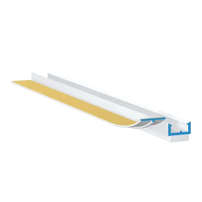 Profile Tencuieli - Element Etanșare Tâmplărie Pentru Tencuieli Anputzleiste A13 MIDI Alb 12mm 2.4m