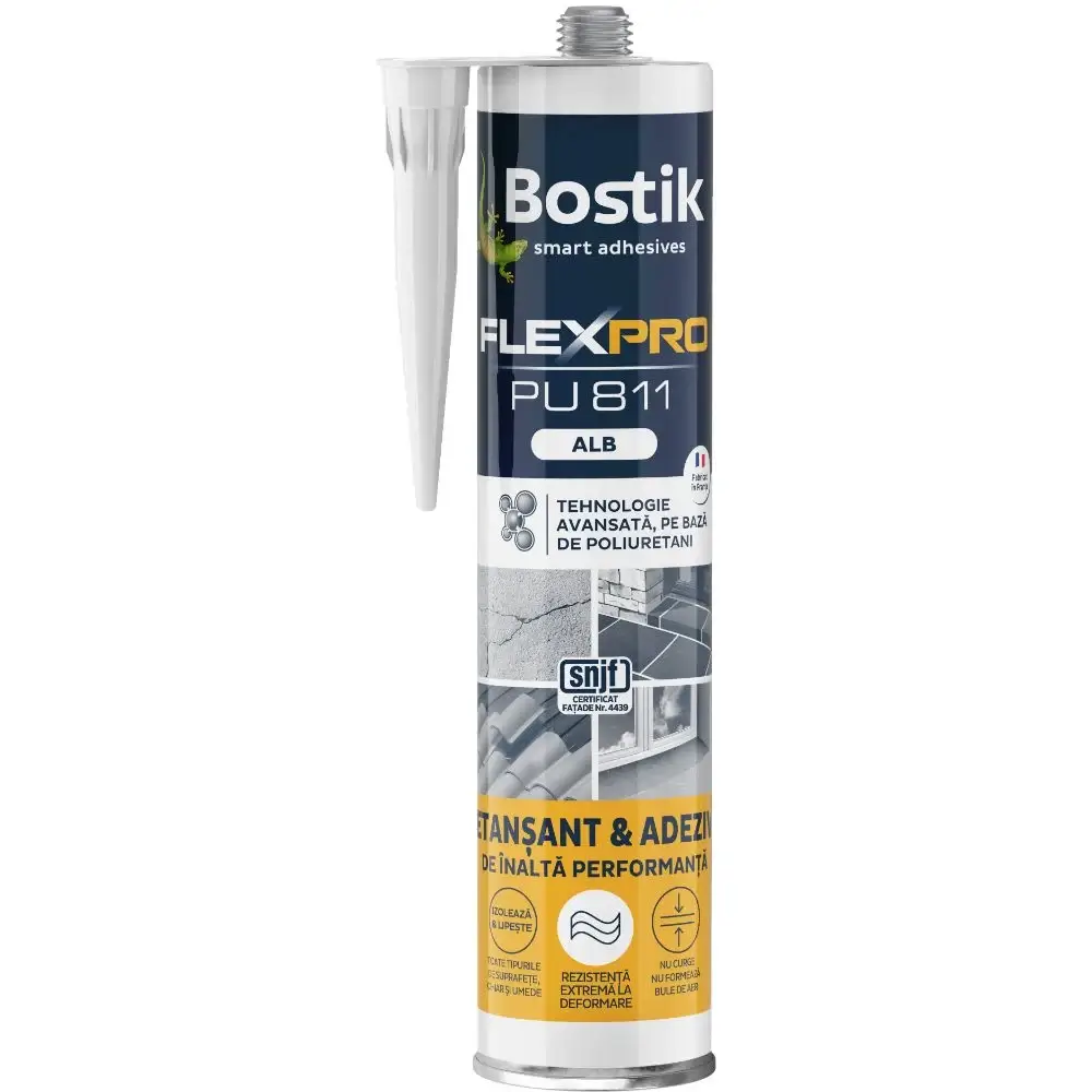 Adezivi și Etanșanți - Etansant si Adeziv Poliuretanic PU 811 FLEXPRO ALB 300mL