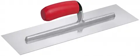 Placări Suprafețe - Gletiera Americana inox cu şlefuire transversala şi lama concava 400 x 120 x 0,7 mm